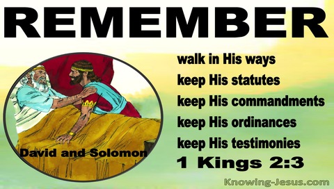 1 Kings 2:3 Walk In His Ways (black)